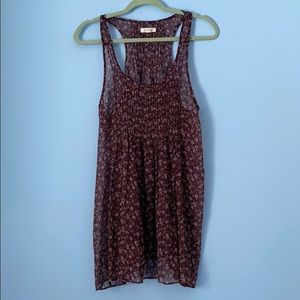 Aerie Chiffon Floral Tank Top